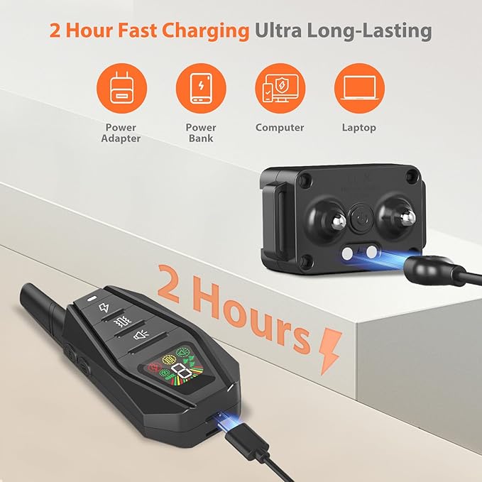 Small Dog Shock Collar for Small Dogs 5-15lbs, Ultra-Dog Training Collar with 3300Ft Remote Range,3 Training Mode Beep,Vibration,Shock, Waterproof Bark Collar (Black-B)