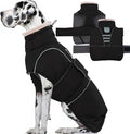 Dog Winter Coat for Small to Large Dogs(XS-XXXL)– Waterproof Windproof Fleece Lined Jacket with Reflective Trim,Pet Vest with Adjustable Buckles, Machine Washable Black 2XL