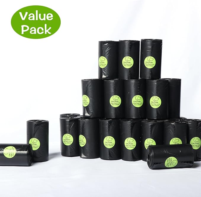 DREAM&GLAMOUR Dog Poop Bags,value pack,300 Count Strong Poop Bags for Dogs,Guaranteed Leak-Proof