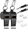 HUTOU Whistle Stainless Steel Coach Sports Whistle with Lanyard, Loud Crisp Sound Whistle Ideal for Coaches, Referees, and Official