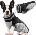 Lelepet Dog Coat Warm Dog Winter Coat Waterproof Dogs Jacket with Harness Built in Reflective Pet Fleece Vest Zip-Up Cold Weather Coats for Medium Dogs Turtleneck & Windproof Coats Dachshund Black M