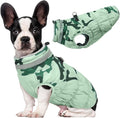 Lelepet Warm Dog Winter Coat Dog Coats for Medium Dogs Waterproof Dogs Jacket with Harness Built in Reflective Cold Weather Coats Windproof Zip-Up Fleece Vest Snowsuit Dachshund Boston Terrier M