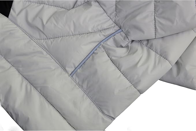 lovelonglong Dog Coat Dog Warm Jacket, 4 Legs Covered Waterproof Windproof Reflective Warm Dog Vest, Zippered Adjustable Outdoor Dog Snow Jacket for Small Medium Large Dogs Off White S