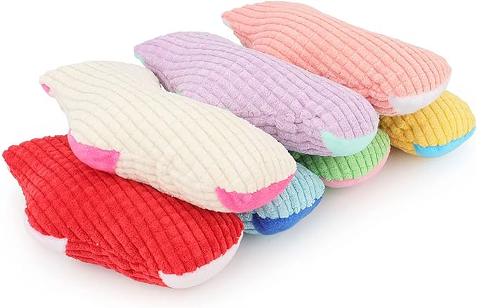 Squeaky Dog Toy, Plush, Blue - Funny Dog Chew Toys for Small Medium Dogs, Good for Dental Health