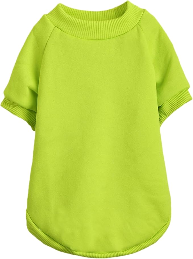 Puppy Sweater for Small Dogs Clothes Warm Winter Cat Clothe Pet Sweatshirt Knitwear Doggie Kitten Clothing, Light Green, Medium
