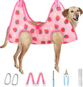 Supet Dog Grooming Hammock, Dog Hanging Harness for Nail Trimming Doorframe, Pet Holder Restraint for Clipping Nails, Pet Hoist Sling for Cutting Nails, Ear & Eye Cleaning, Medicine at Home (XL)
