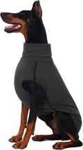 ROZKITCH Dog Winter Coat Soft Pullover Pajamas, Pet Windproof Warm Cold Weather Jacket Vest Cozy Jumpsuit Apparel Outfit Clothes for Walking Hiking Travel Sleep Black 2XL