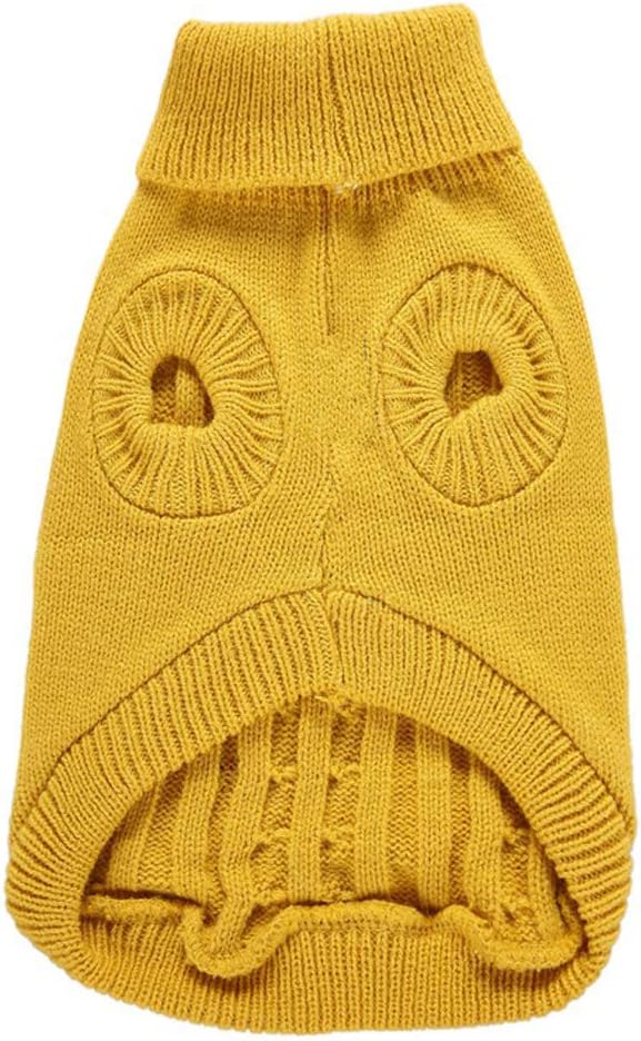 Dog Sweater for Small, Medium, Large Dogs - Warm Winter Classic Turtleneck Pet Clothes Coat for Puppy, Cat - Cute Christmas Sweater for Girls Boys