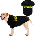 EXPAWLORER Security Dog Hoodie Puppy Sweater - Dog Sweatshirt Soft Fleece Lined Pet Clothes, Cold Weather Hooded Jacket Coat Keep Warm for Small Medium Large Dogs, 2X-Large