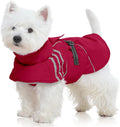 FUAMEY Dog Cold Weather Coats,Dog Winter Jackets for Small Dogs Warm Dogs Coat with Reflective Strips Waterproof Pet Snowsuit Thick Paded Pets Vest for Yorkshire Chihuahua Wine Red S