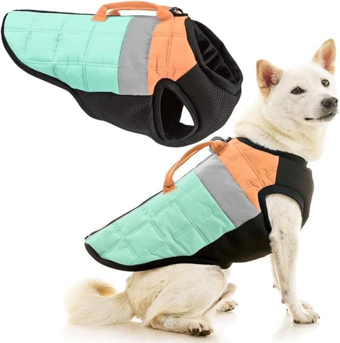 Gooby Bomber Vest Lift Dog Harness - Mint, Small