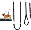 Dog Grooming Loops Supplies Pet Dog Grooming Belly Straps Belly Band Black Solf Comfrotable & Adjustable Grooming Tools for Grooming Tables Arms Ideal for Groomers (Black)