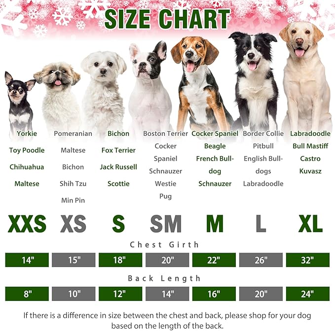 SCENEREAL Dog Pajamas for Small Medium Large Dogs Soft Pet Sweater Clothes Warm Puppy Onesie Outfits for Doggie Winter Christmas - Dog Jammies Pjs