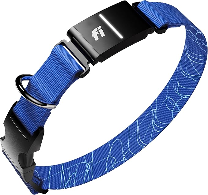 New Fi Series 3+ Smart Dog Tracker Collar – AI GPS for Dogs, Health & Behavior Monitor, Virtual Fence, Escape Alerts, Waterproof, Apple Watch Compatible 12Mo Membership Included