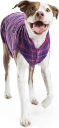 Goldpaw Duluth Double Fleece Dog Sweater Vest for Medium Dogs - Soft, Stretchy Dog Fleece - Warm Pet Jacket for Fall and Winter - Premium Pet Outerwear - Machine Washable - Mulberry/Fuchsia - Size 16