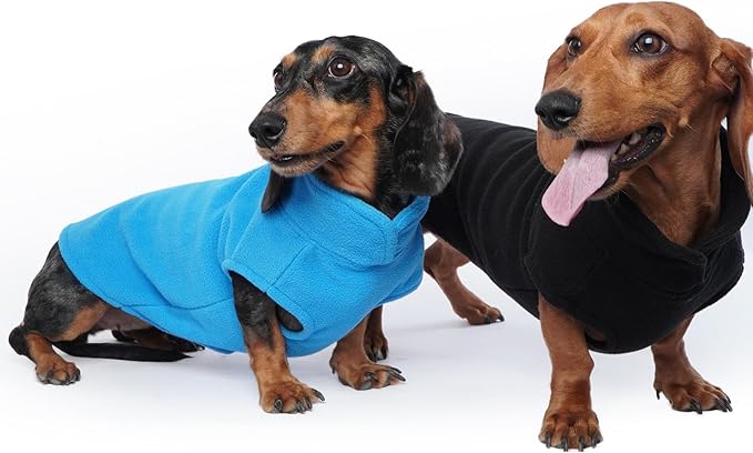FUAMEY Dog Fleece Vest for Large Dogs,Warm Stretchy Dog Sweatshirts Pullover with Leash Hole Dogs Sweater Soft Pet Turtleneck Cozy Pet Vest Lightweight Sleeveless Pink XL