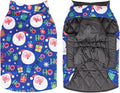 CuteBone Winter Dog Jacket - Reversible, Soft & Thick Coat with Leash Hole for Small, Medium & Large Dogs