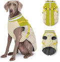 Dog Winter Coat with Harness, Dog Jacket, Pet Clothes with Zipper on Back, Waterproof Windproof Warm Vest, Reflective Cold Weather Coats, for Small Medium Large Dogs, Thick, Green, XL