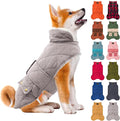 KYEESE Dog Coat Windproof Dog Coats for Small Dogs Waterproof Dogs Jacket with Fleece Lined Warm Pet Winter Puffer Coat with Leash Hole Soft Pet Sweater for Cold Weather Thick Cat Clothes with Pocket