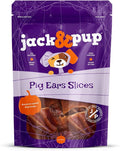 Jack & Pup Pig Ears Slivers (1lb) - Premium Natural Dog Chews, Pork Pig Ears, Healthy Dog Treats, Odor Free, Excellent Rawhide Alternative