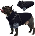 Lelepet Dog Coat 3 in 1 Waterproof Dog Winter Jacket with Harness Built in Windproof Snow Jakcet with Detachable Fleece Sweater Lining Reflective Thermal Cold Weather Coats for Small Medium Large Dogs