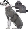 Dog Winter Coat for Small to Large Dogs(XS-XXXL)– Waterproof Windproof Fleece Lined Jacket with Reflective Trim,Pet Vest with Adjustable Buckles, Machine Washable Grey 2XL