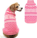 SCENEREAL Dog Sweaters for Medium Sized Dogs - Soft, Warm Turtleneck Pullover Fall Winter Dog Clothes, Knitted Argyle Dog Christmas Outfits, Ugly Pet Clothing for Boy Girl Puppy