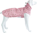 Adjustable Waterproof Dog Raincoat for Dogs,Lightweight Pet Rain Jacket Puppy Clothes with Reflective Strip for Small Medium Large Dogs(Small,Gold Cheery Blossoms Pink)