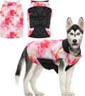 GMF Bone Winter Dog Jacket - Reversible, Soft, Thick & Windproof - Small to Large Sizes - Waterproof - Leash Hole - Cold Weather Coats