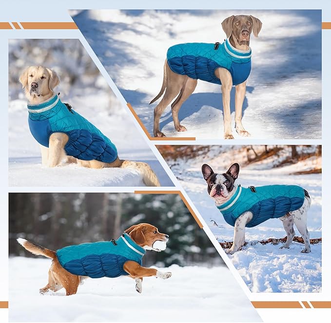 Dog Coats for Small Dogs, Puppy Coat, Warm Winter Jacket, XS Dog Coat with Harness Built in, Waterproof Pet Cold Weather Coats, Puppy Winter Clothes Snowsuit Chihuahua Maltese,XS