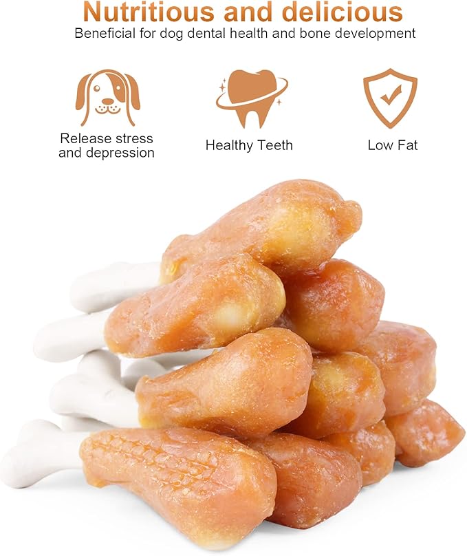 Chicken Calcium Bone Rawhide Free Dog Treats Dog Chews Puppy Training Teeth Clean Snacks 1 lb/454g