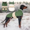 KYEESE Dog Coat Waterproof Dog Coats for Large Dogs Soft Pet Sweater with Leash Hole Windproof Dogs Jacket with Fleece Lined Thick Pet Winter Puffer Coat with Pocket Warm Pets Clothes for Cold Weather