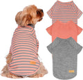 KYEESE 3Pack Dog Sweater Comfy Pet Fleece Sweater Lightweight Dogs Sweatshirt Pullover Dog Sweaters for Small Dogs Girl Stretchy Cat Clothes Cat Sweaters with Sleeves Soft Pet Coat for Cold Weather