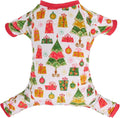 CuteBone Small Dogs Christmas Outfit Soft Puppy Onesies Pjs Dog Pajamas Pet Coat Cat Apparel Comfy Doggie Jumpsuit Bodysuit for All Seasons P17L