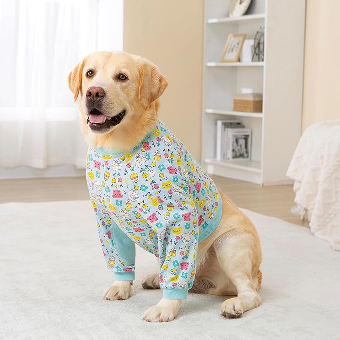 Dog Recovery Shirt for Front Legs, Dog Elbowpads Sleeve Protect Dogs Elbows Arms,Stop Licking Joints After Surgery, Help with Injury Healing Covers The Wound, Cone Alternatives (Blue, 2XL)