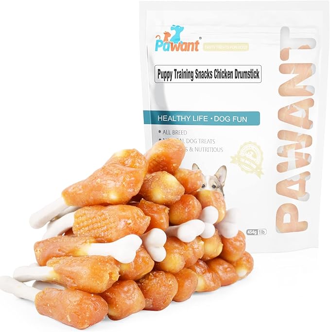 Chicken Calcium Bone Rawhide Free Dog Treats Dog Chews Puppy Training Teeth Clean Snacks 1 lb/454g