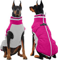 Dog Winter Jacket Cozy Reflective Waterproof Windproof Warm Pet Garment,Comfortable Cold Weather Fleece Apparel Outfits with Zipper Closure for Small Medium Large Dogs Puppy Walking,XXX-Large