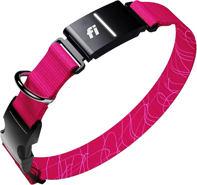 New Fi Series 3+ Smart Dog Tracker Collar – AI GPS for Dogs, Health & Behavior Monitor, Virtual Fence, Escape Alerts, Waterproof, Apple Watch Compatible 12Mo Membership Included