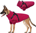 Lelepet Dog Coat 3 in 1 Waterproof Dog Winter Jacket with Harness Built in Windproof Snow Jakcet with Detachable Fleece Sweater Lining Reflective Thermal Cold Weather Coats for Small Medium Large Dogs