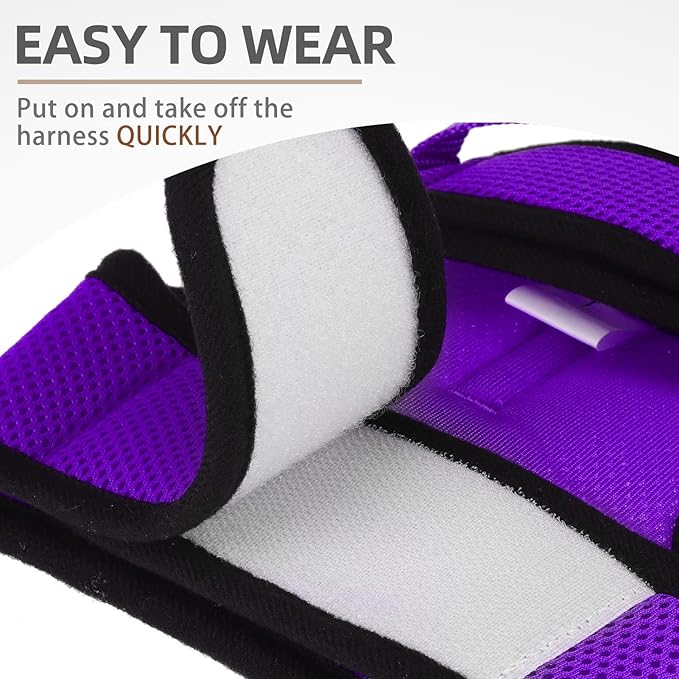 PUPTECK Soft Mesh Cat Vest Harness and Leash Set Puppy Padded Pet Harnesses Escape Proof for Cats Small Dogs Rabbits Bunny