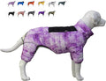 Micai Dog Warm Jacket, Waterproof Windproof Reflective Vest, Zippered Adjustable Outdoor Snow Jacket for Small to Large Dogs, Purple XL