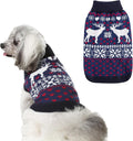 SCENEREAL Dog Girls Boys Sweater, Turtleneck Pullover Winter Puppy Clothes - Christmas Outfit, Knitwear for Dachshund, Yorkie, Chihuahua SM