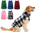 ASENKU Dog Winter Coat, Fleece Doggie Jacket Plaid Reversible Vest Waterproof Windproof Cold Weather Clothes for Small Medium Large Dogs (XXL, White)