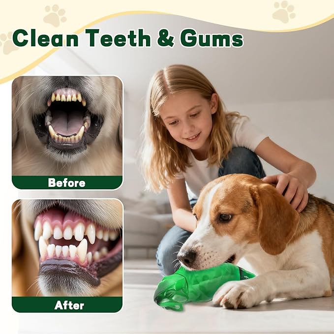 Dog Chew Toys for Aggressive Chewers, Indestructible Lizard Shape Tough Dog Toy with Natural Scents, Durable Chew Bones to Keep Large Dogs Busy, for Super Chewers 20-80Lbs - Bacon