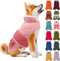 KYEESE Dog Coat Thick Cat Clothes with Pocket Warm Pet Winter Puffer Coat with Leash Hole Soft Pet Sweater for Cold Weather Windproof Dog Coats for Small Dogs Waterproof Dogs Jacket with Fleece Lined