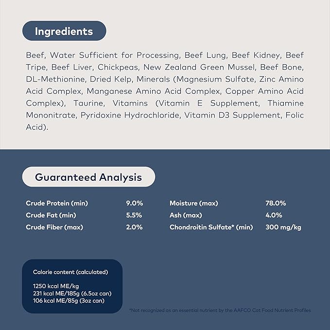ZIWI Peak Wet Cat Food – All Natural, High Protein, Grain Free, Limited Ingredient, with Superfoods (Beef, Case of 24, 3oz Cans)