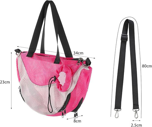 Adjustable Cat Bathing Bag Anti-Bite & Anti-Scratch Bath Washing Mesh Grooming Bag Shoulder Pet Carrier Hands-Free Bag for Small Cats