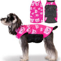 CuteBone Winter Warmth Reversible Jacket for Dogs - Waterproof, Windproof, Thick, Adjustable Soft Comfort Coat with Leash Hole for Small, Medium, Large Dogs