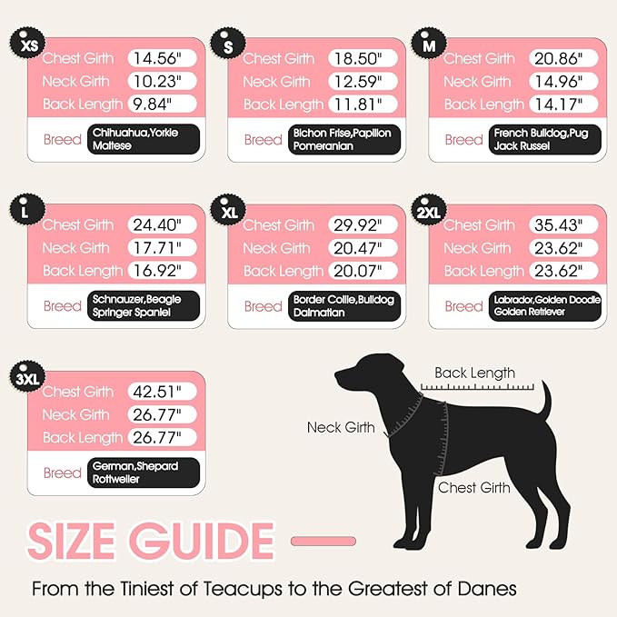 Dog Coat with Harness Built in -Pink,XS- Fleece Lined Dog Snow Jacket Snowsuit，Adjustable Reflective Winter Warm Cold Weather Coat