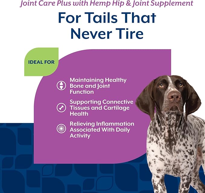 NaturVet Hemp Advanced Joint Health Dog Supplement Plus Hemp Seed – Helps Support Joint Health in Dogs – Includes, Collagen, Glucosamine, MSM, Chondroitin, Omegas – 60 Ct.